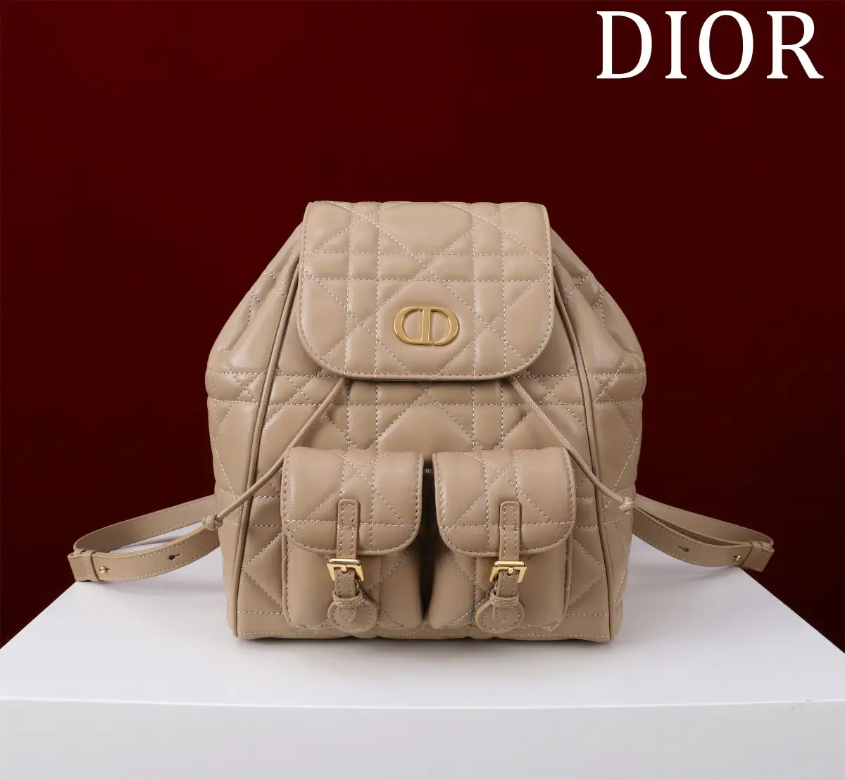 Dior Quilted Leather Backpack image 1