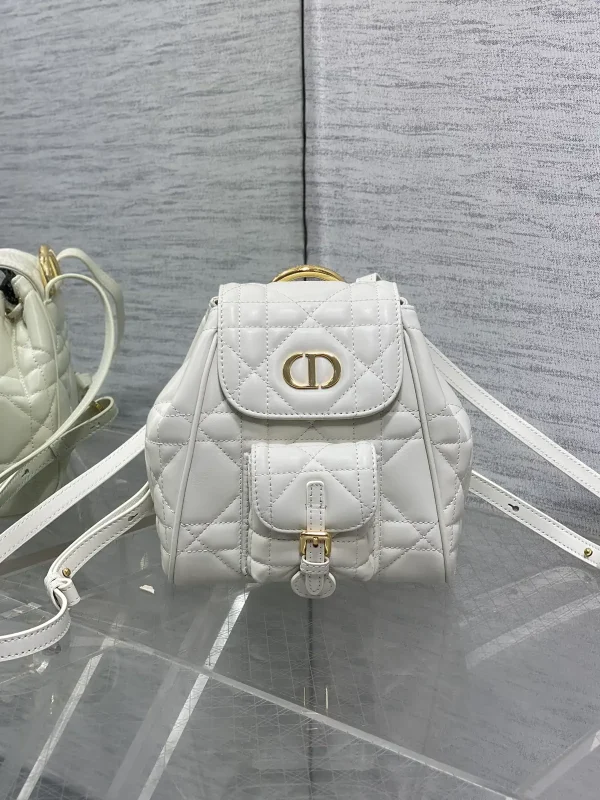 Dior White Quilted Small Backpack image 1