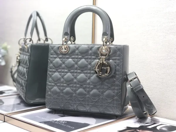 Dior Quilted Patent Top Handle Bag image 1