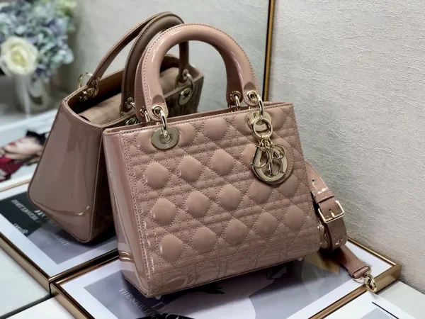 Dior Quilted Patent Top Handle Bag image 1