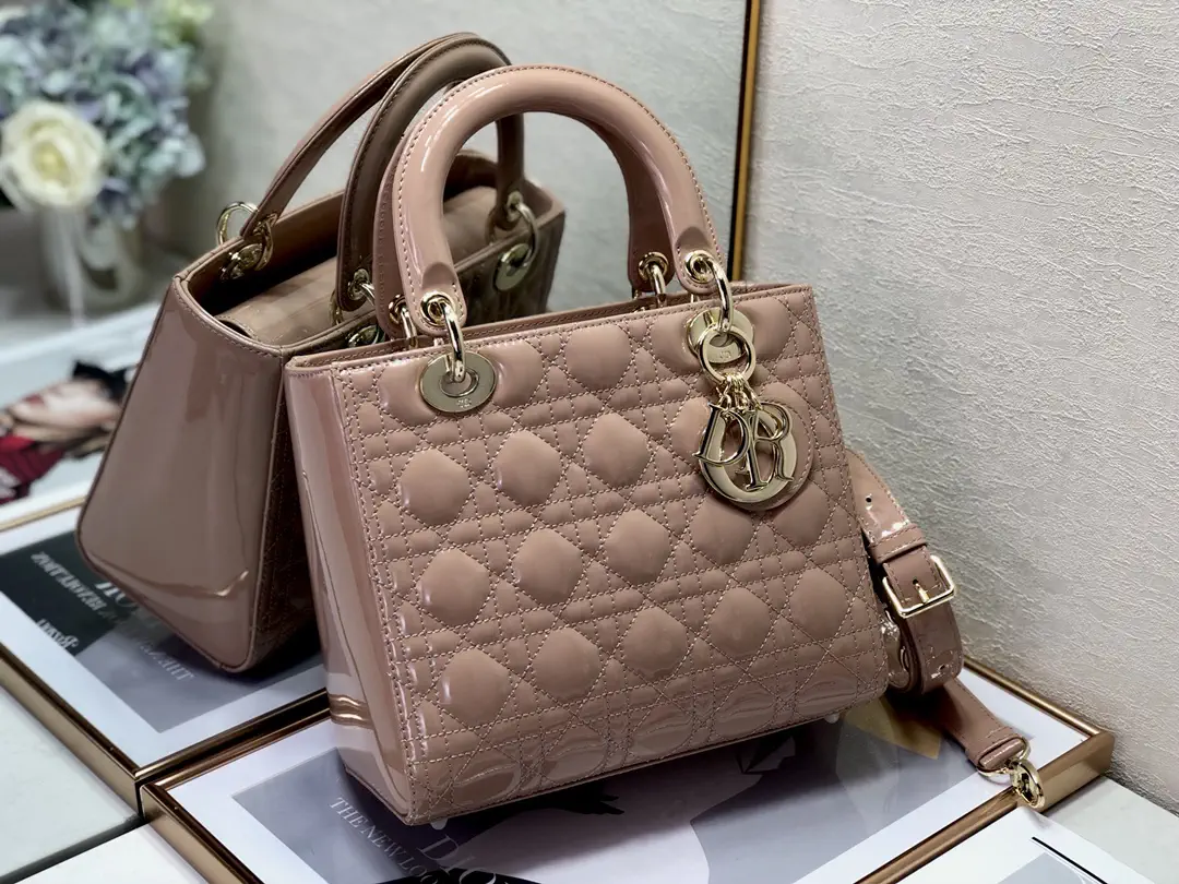 Dior Quilted Patent Top Handle Bag image 1