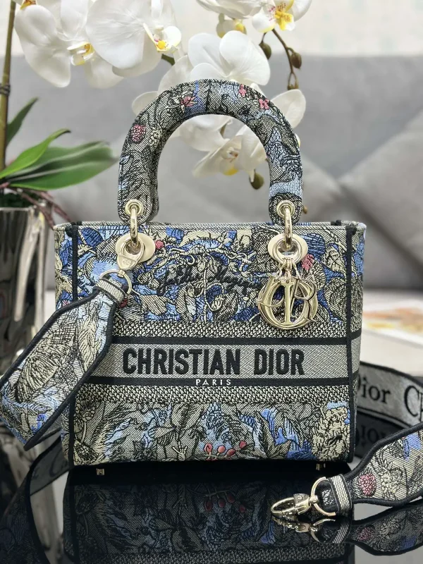 Dior Jardin Magique Embroidered Medium Lady D-Lite Bag image 1