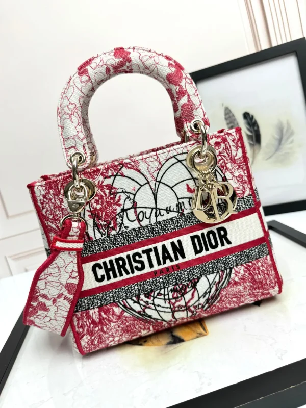 Dior Embroidered Top Handle Bag image 1