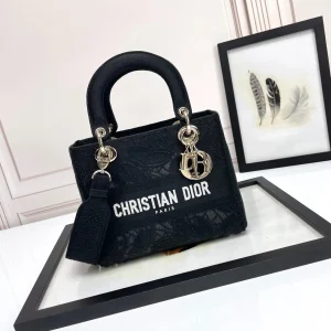 Dior Embroidered Top Handle Bag image 1