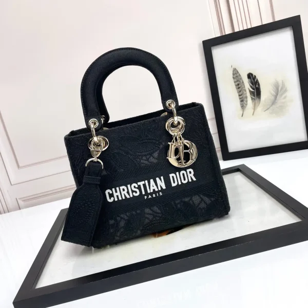 Dior Embroidered Top Handle Bag image 1