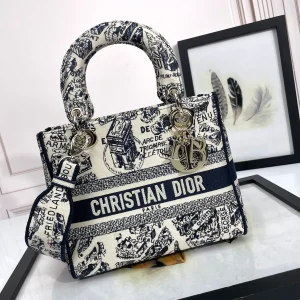 Dior Printed Top Handle Bag image 1
