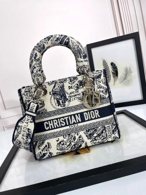 Dior Printed Top Handle Bag image 1
