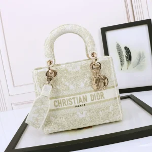Dior Embroidered Top Handle Bag image 1