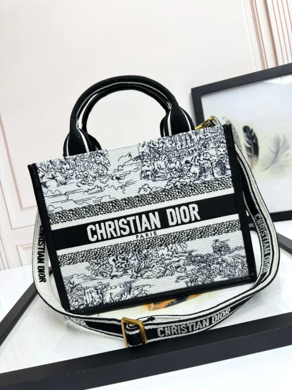 Dior Embroidered Landscape Book Tote Bag image 1