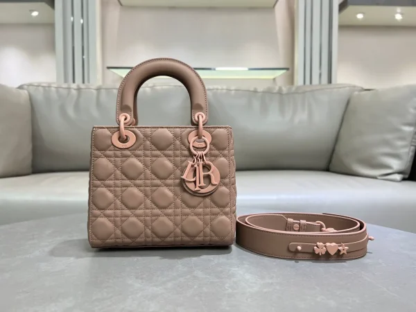 Dior Quilted Top Handle Bag with Detachable Strap image 1