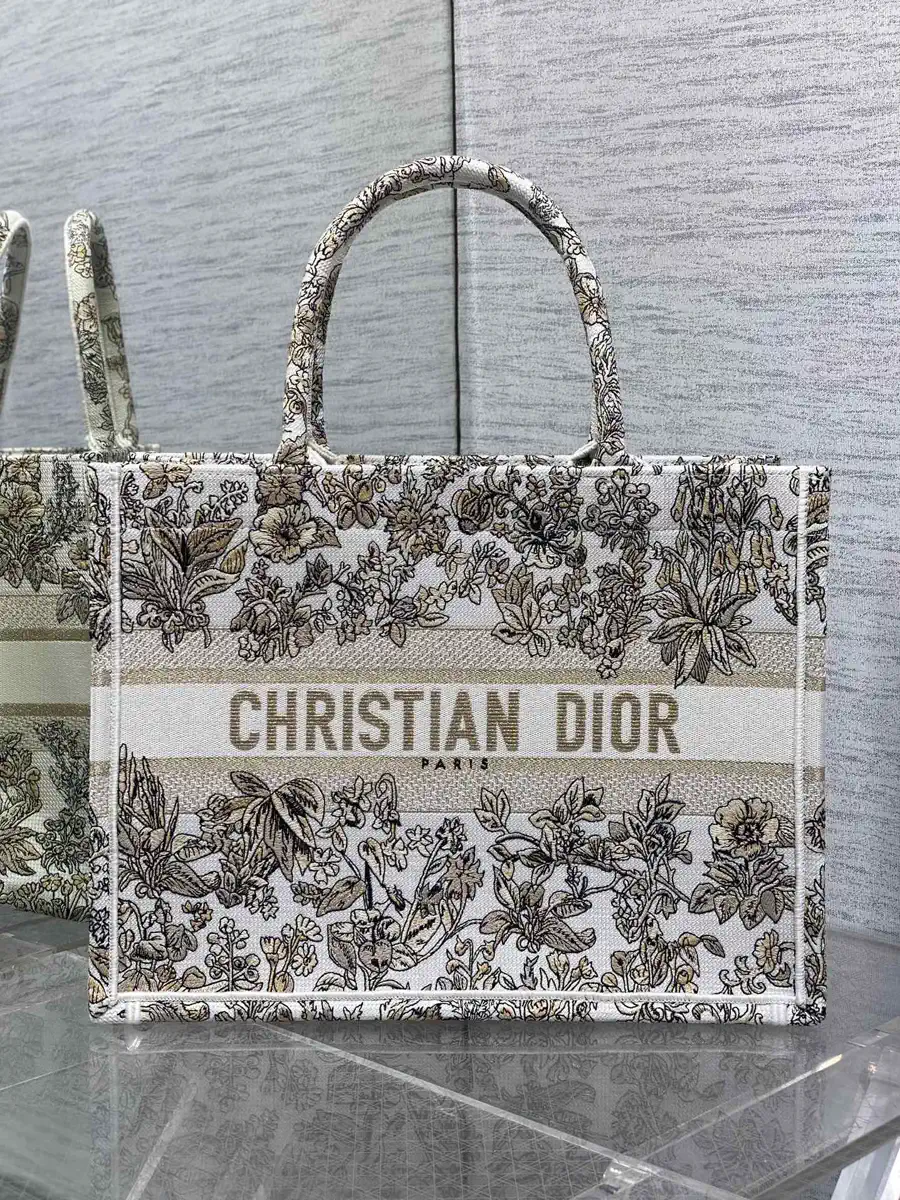 Dior Floral Pattern Tote Bag image 1