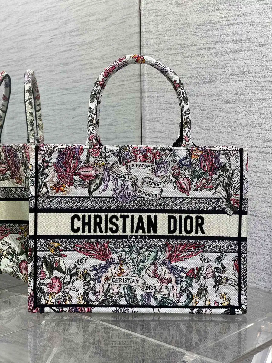 Dior Floral Print Tote Bag image 1