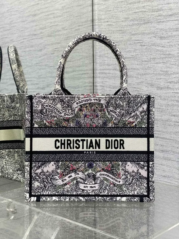 Dior Embroidered Tote Bag image 1