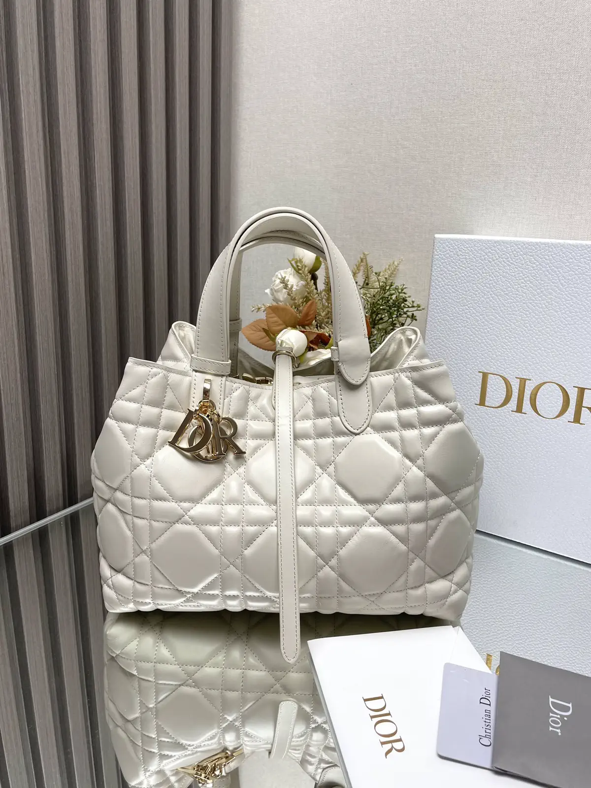 Dior Quilted Top Handle Bag image 1
