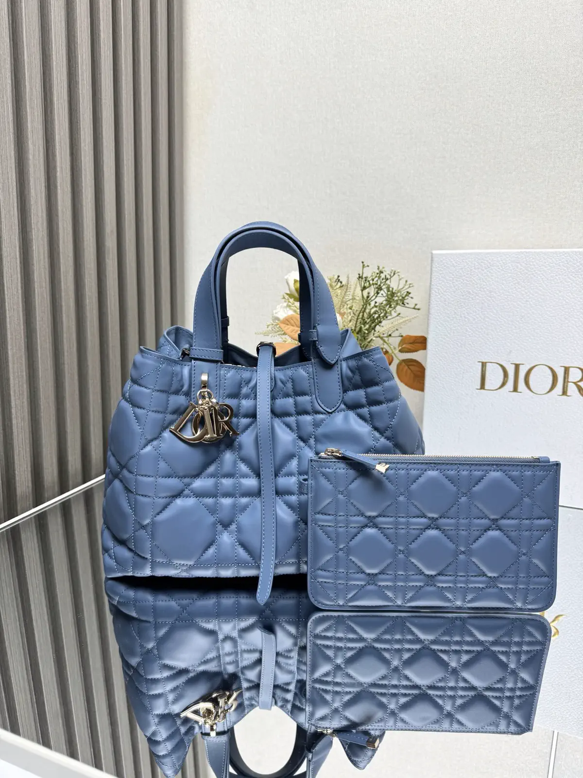 Dior Quilted Top Handle Bag image 1