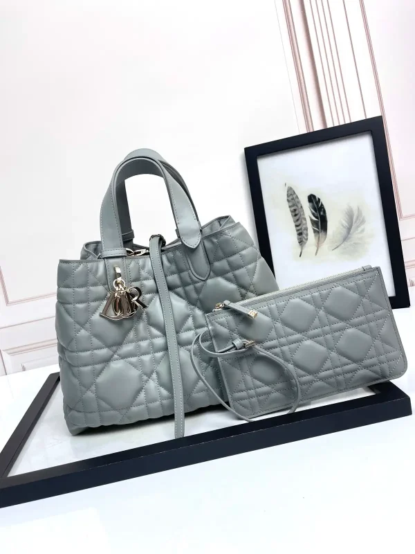 Dior Toujours Quilted Top Handle Bag with Pouch image 1