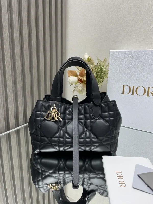 Dior Quilted Leather Top Handle Bag image 1