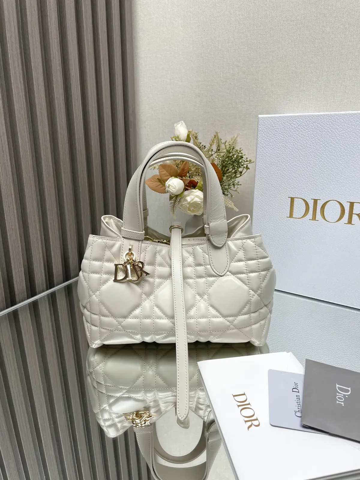Dior Quilted Top Handle Bag image 1