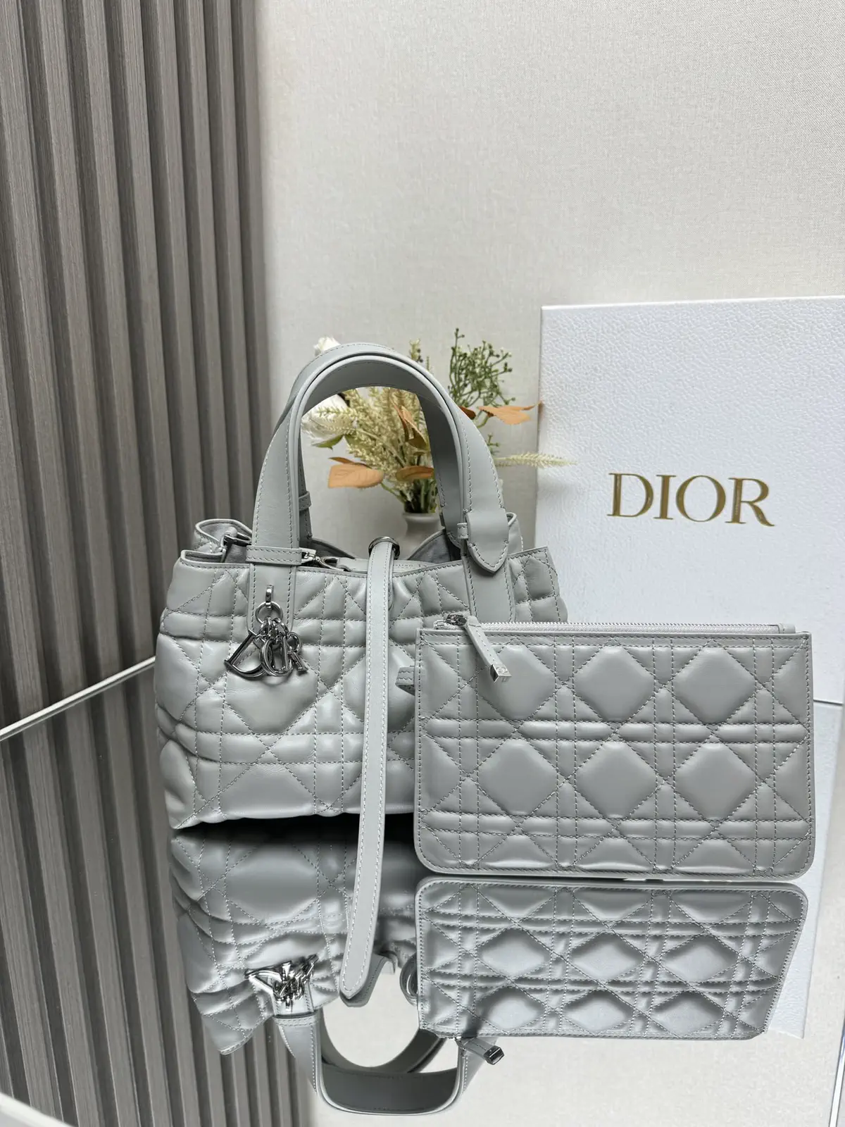 Dior Quilted Top Handle Bag image 1