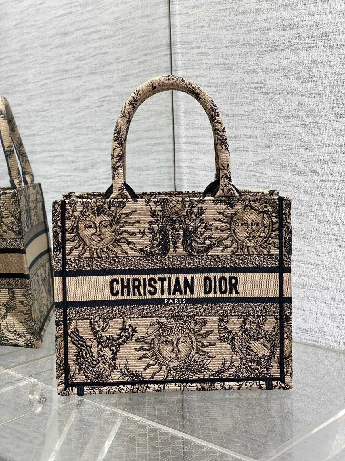 Dior Embroidered Tote Bag image 1