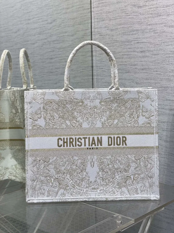 Dior Embroidered Tote Bag image 1