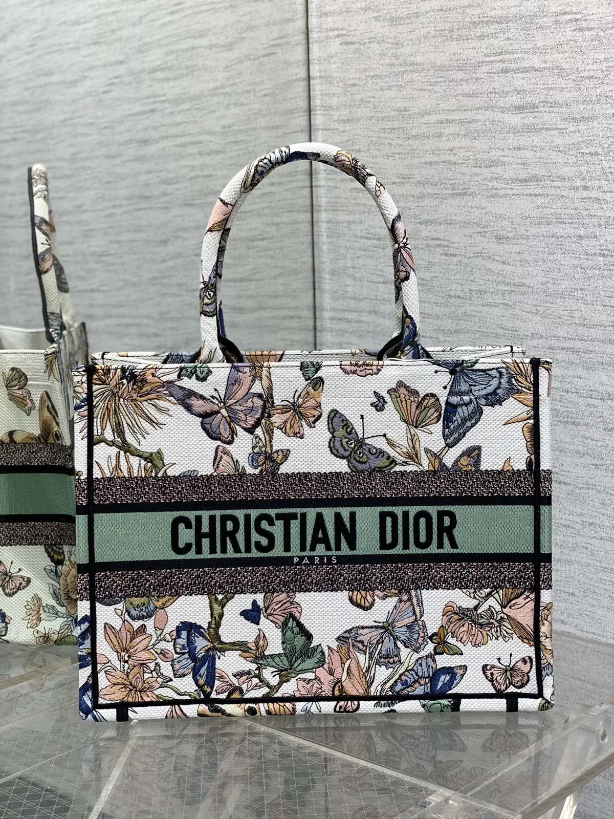 Dior Butterfly Print Tote Bag image 1