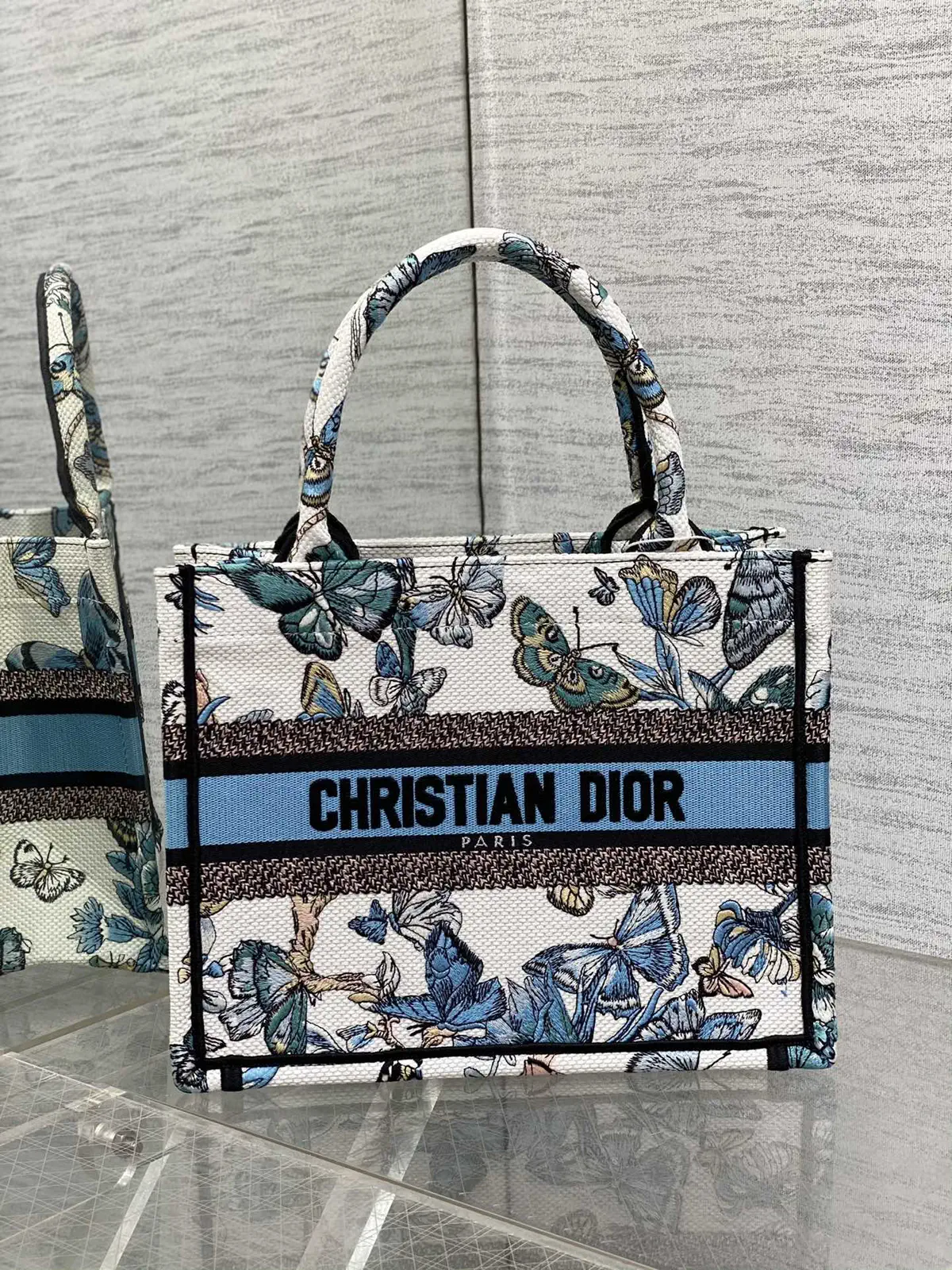Dior Butterfly Print Tote Bag image 1