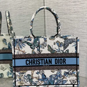 Dior Butterfly Print Tote Bag image 1