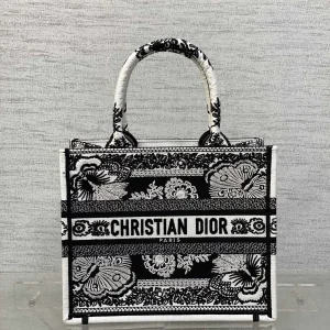 Dior Embroidered Floral Tote Bag image 1