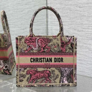 Dior Embroidered Animal Print Tote Bag image 1