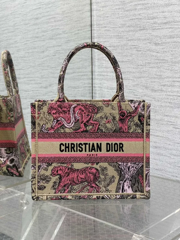 Dior Embroidered Animal Print Tote Bag image 1
