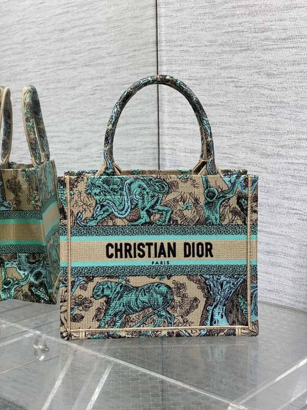 Dior Embroidered Animal Print Tote Bag image 1