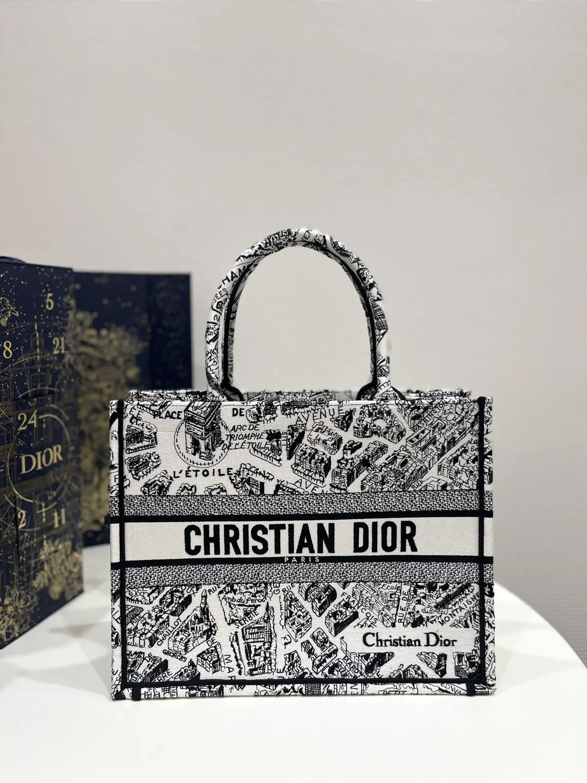 Dior Paris Map Print Tote Bag image 1