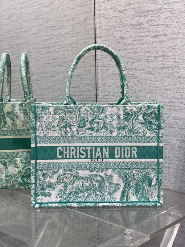 Dior Tiger Embroidered Tote Bag image 1
