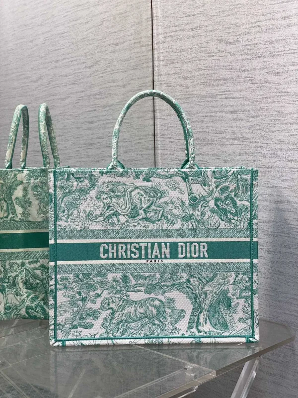 Dior Tiger Embroidered Tote Bag image 1