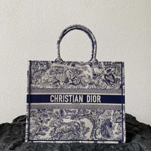 Dior Jungle Embroidered Book Tote Bag image 1