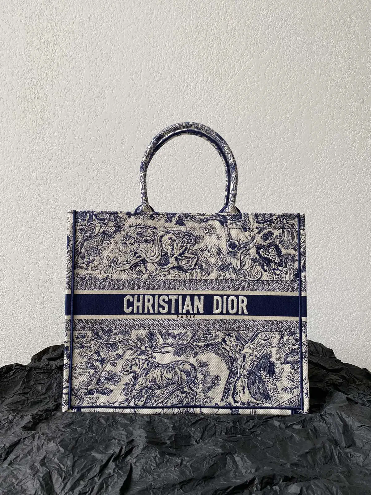 Dior Jungle Embroidered Book Tote Bag image 1