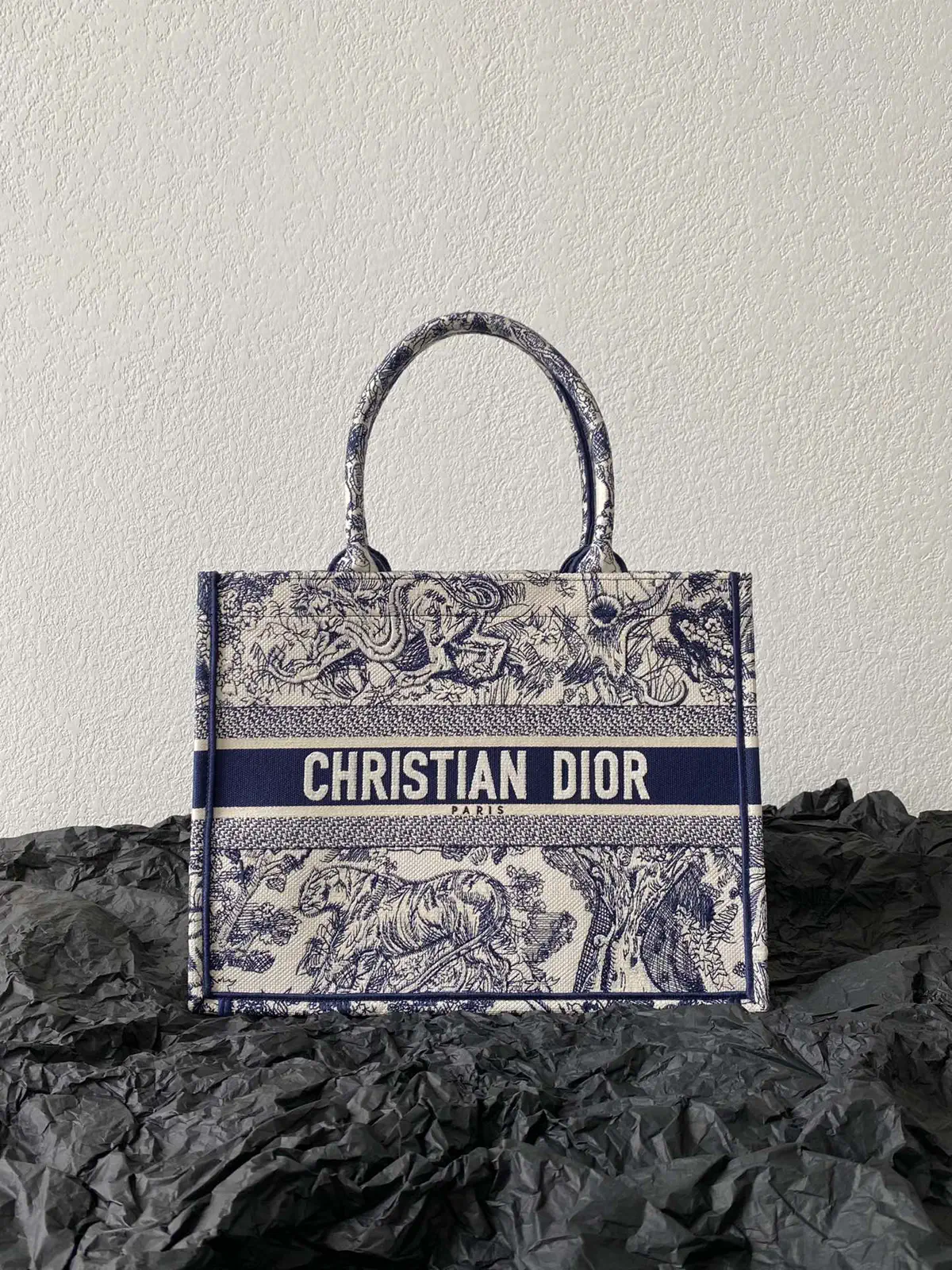 Dior Jungle Print Book Tote Bag image 1