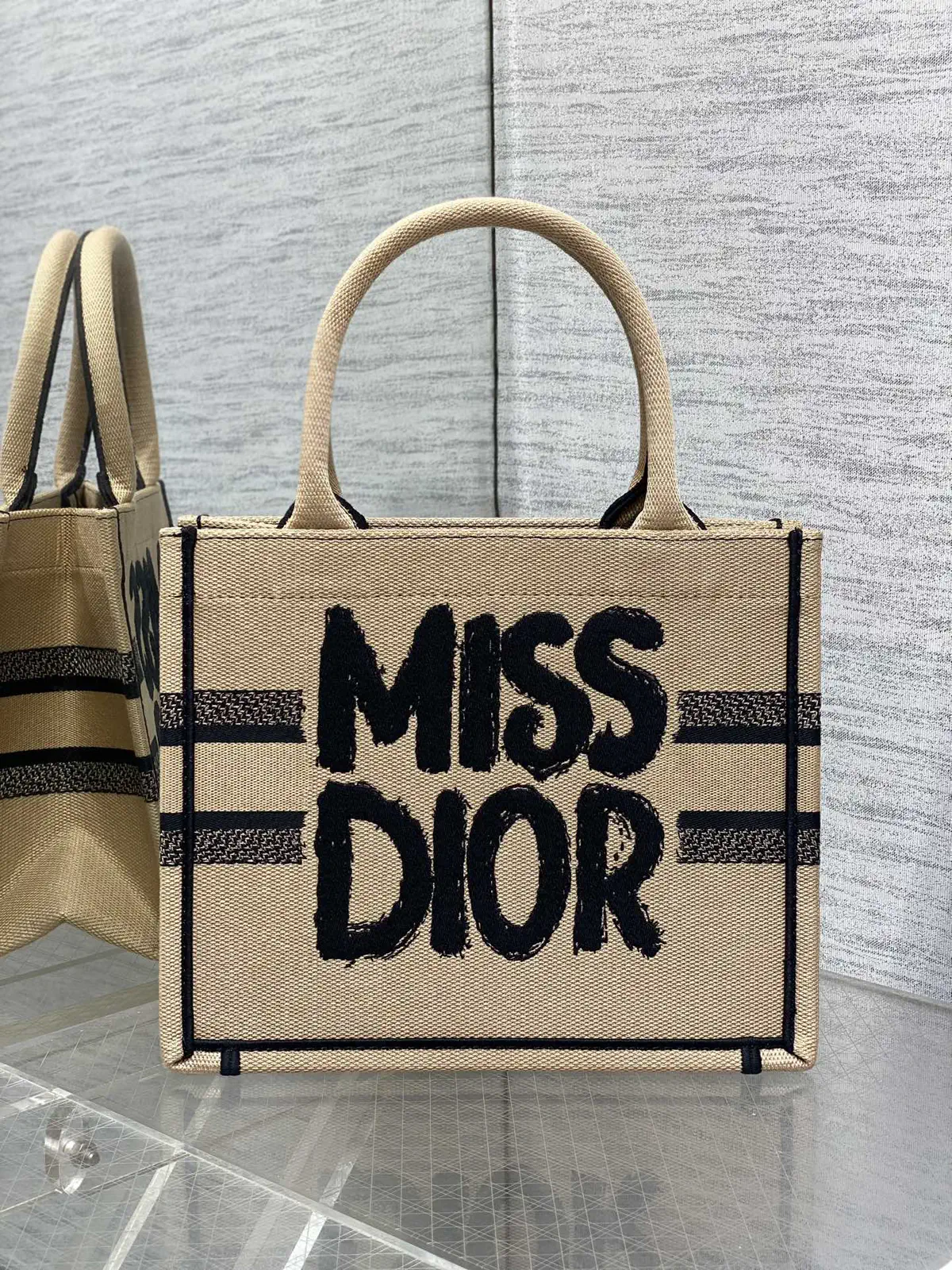Dior Embroidered Tote Bag image 1