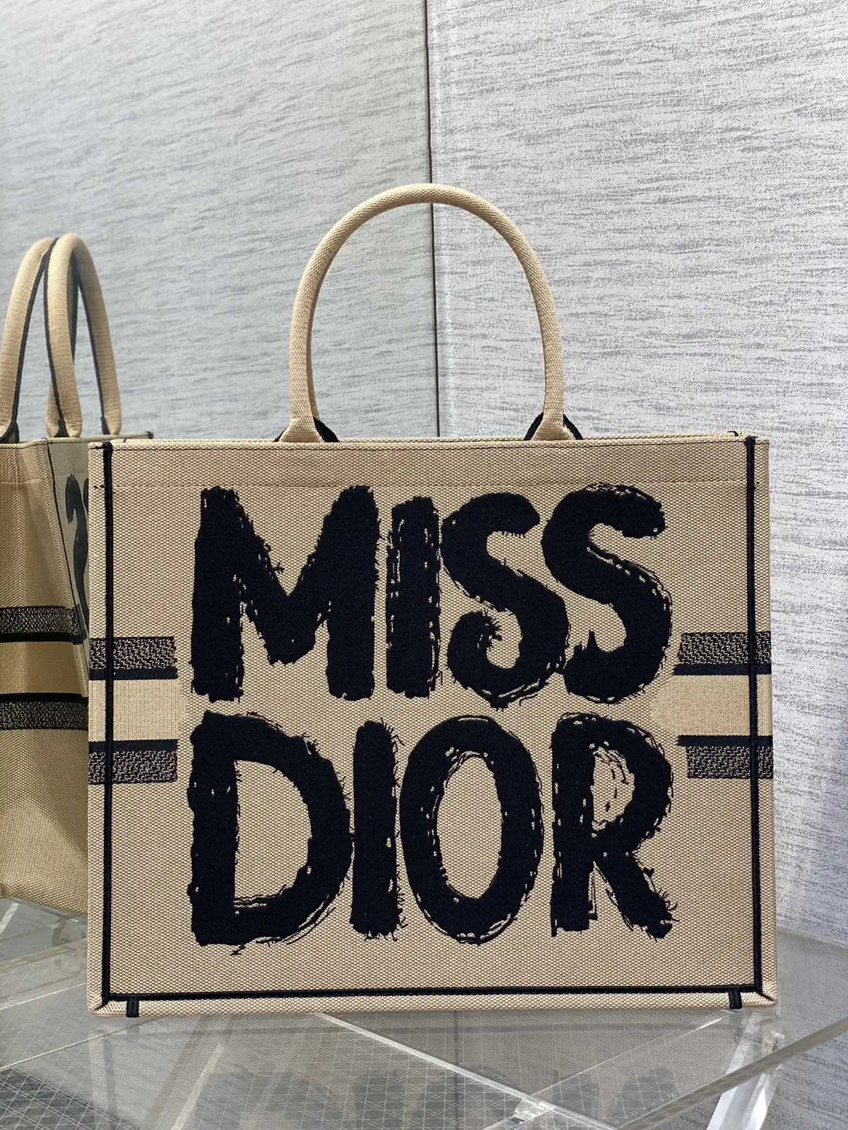 Dior Miss Dior Embroidered Tote Bag image 1