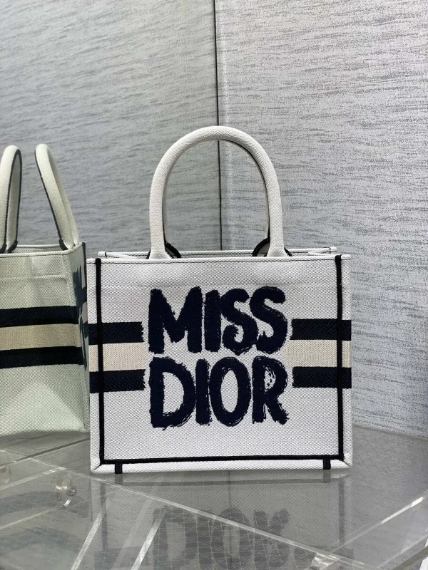 Dior Embroidered Tote Bag image 1