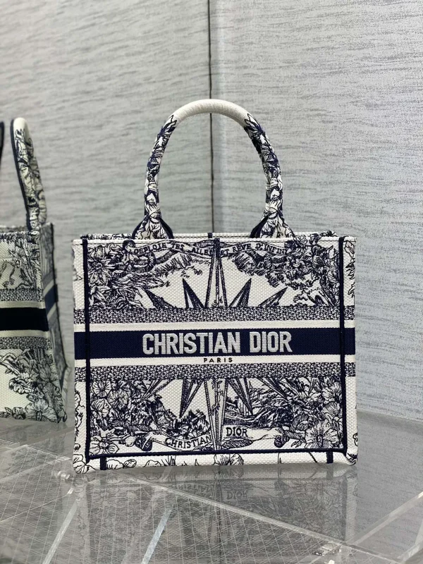 Dior Embroidered Tote Bag image 1