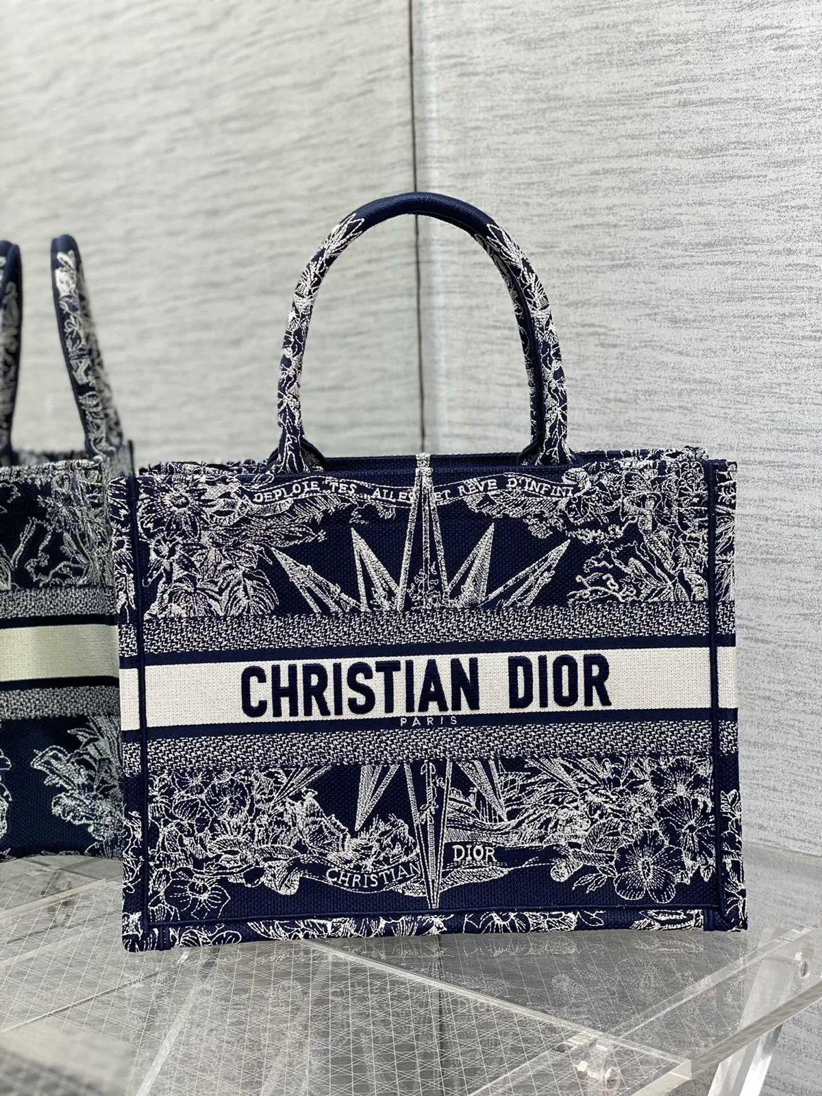 Dior Star Embroidered Tote Bag image 1
