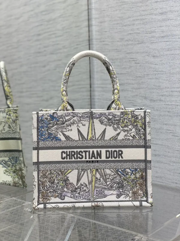 Dior Embroidered Tote Bag image 1