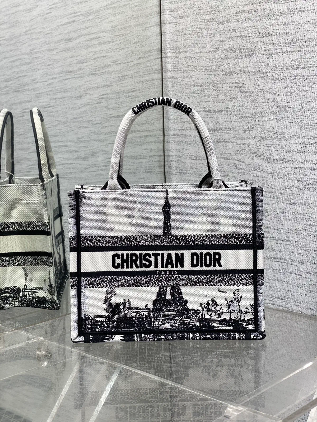 Dior Paris Print Tote Bag image 1