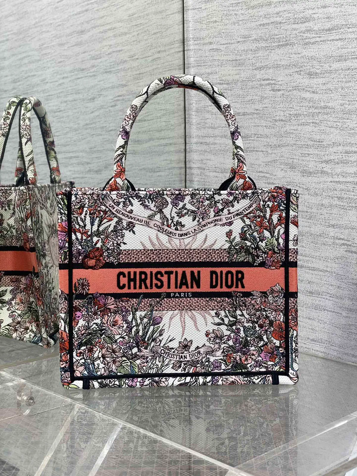 Dior Floral Print Tote Bag image 1