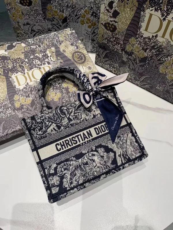 Dior Tiger Print Book Tote Bag image 1