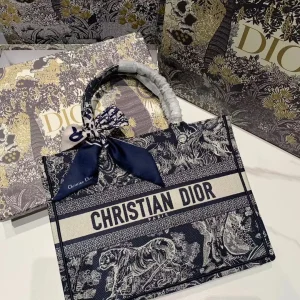 Dior Tiger Print Book Tote Bag image 1