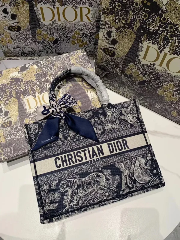Dior Tiger Print Book Tote Bag image 1