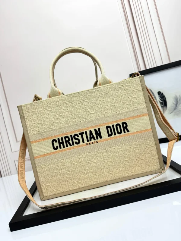 Dior Monogram Book Tote Bag with Shoulder Strap image 1